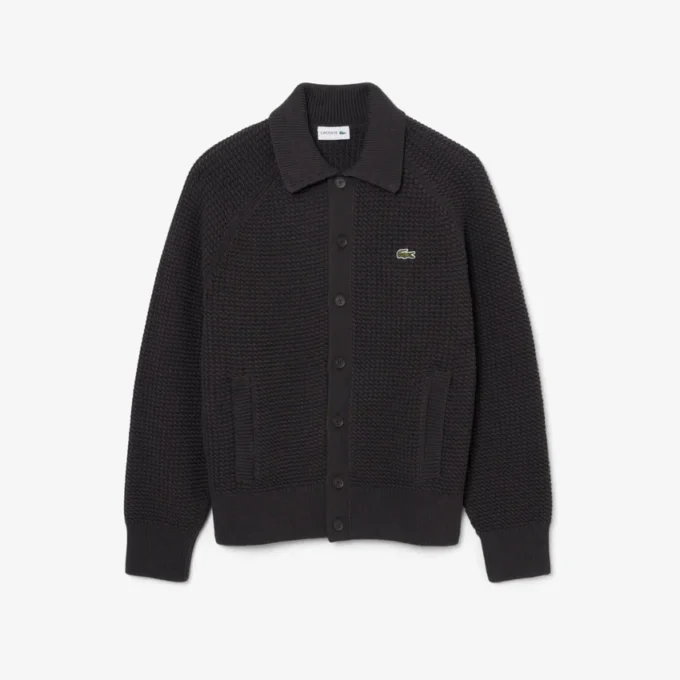 Jacke aus grobem Strick mit Struktur