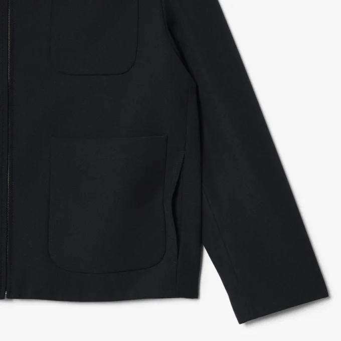 Jacke aus Wollmisch-Twill