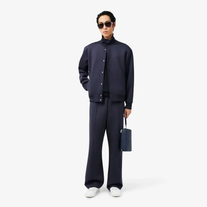 Jacke mit hohem Kragen und Stickerei
