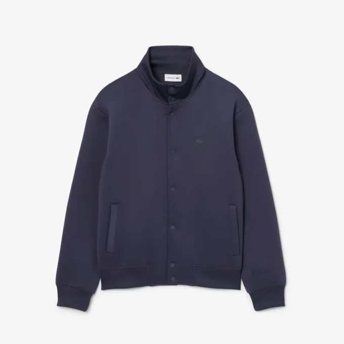 Jacke mit hohem Kragen und Stickerei