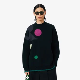 Jacquard-Pullover mit Laufsteg-Motiv