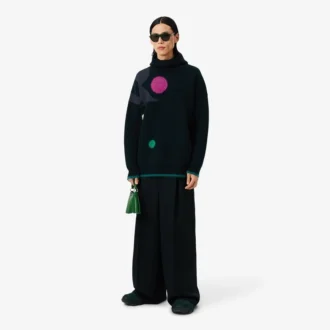 Jacquard-Pullover mit Laufsteg-Motiv