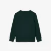 Jungen-Sweatshirt aus Fleece mit Logo-Streifen
