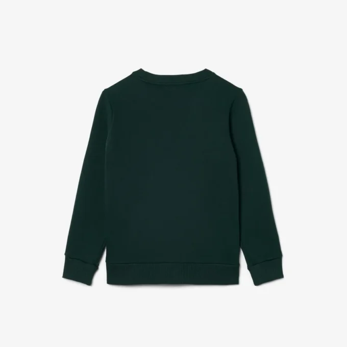 Jungen-Sweatshirt aus Fleece mit Logo-Streifen