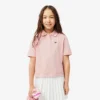 Kinder-Piqué-Poloshirt mit Falten am Rücken