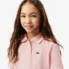 Kinder-Piqué-Poloshirt mit Falten am Rücken