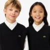 Kinder-Strickweste aus Baumwolle und Wolle