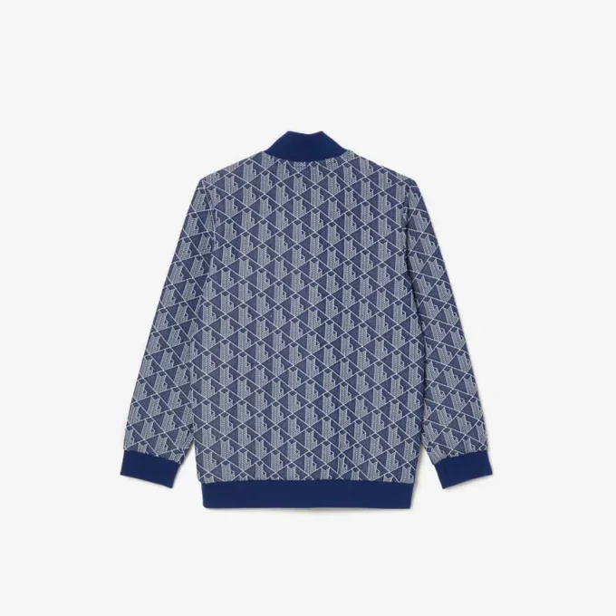 Kinder-Sweatshirt mit hohem Kragen und Reißverschluss „Paris Monogram“