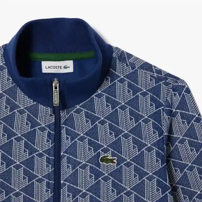 Kinder-Sweatshirt mit hohem Kragen und Reißverschluss „Paris Monogram“