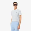 Klassisch geschnittenes gestreiftes Petit Piqué-Poloshirt
