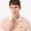 Klassisch geschnittenes gestreiftes Petit Piqué-Poloshirt