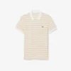 Klassisch geschnittenes gestreiftes Petit Piqué-Poloshirt