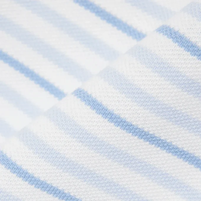 Klassisch geschnittenes gestreiftes Petit Piqué-Poloshirt