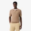 Klassisch geschnittenes Strick-Poloshirt