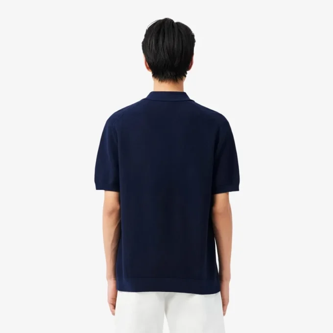 Klassisch geschnittenes Strick-Poloshirt