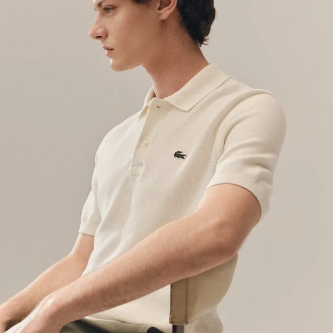 Klassisch geschnittenes Strick-Poloshirt