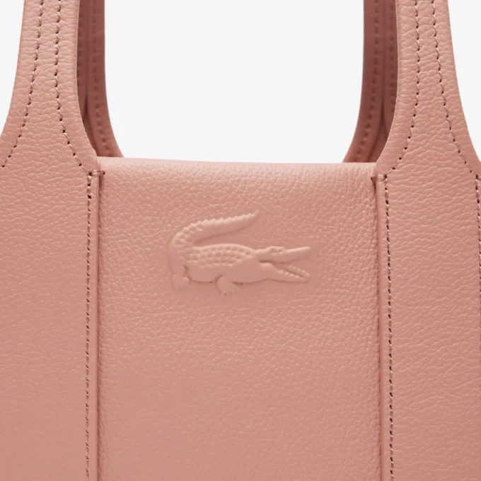 Kleine City Court-Tasche aus genarbtem Leder