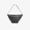 Kleine Maheki Hobo-Tasche aus geprägtem Leder