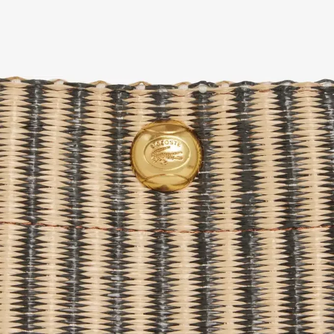 Kleine Sommer-Raffia-Beuteltasche