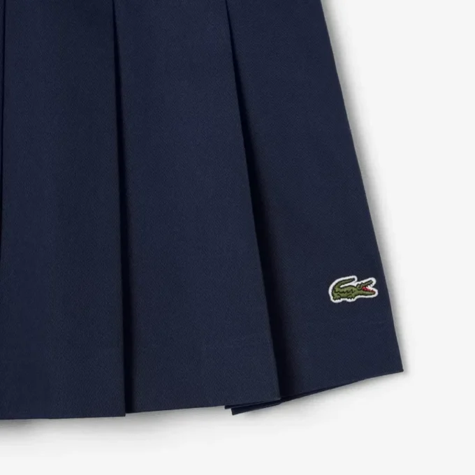Kurzer Plisseerock aus Stretch-Baumwolle für Damen