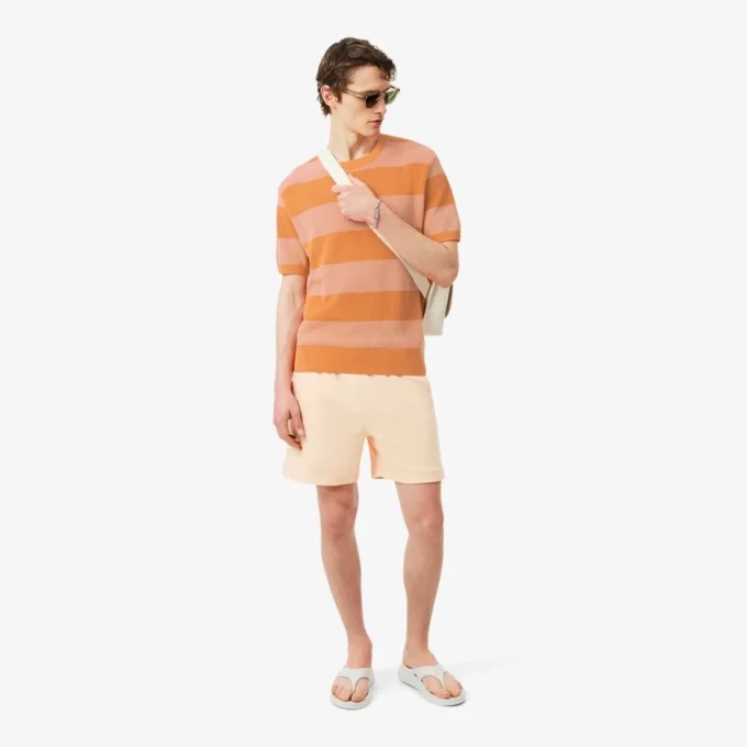 Kurzärmeliger Baumwollpullover