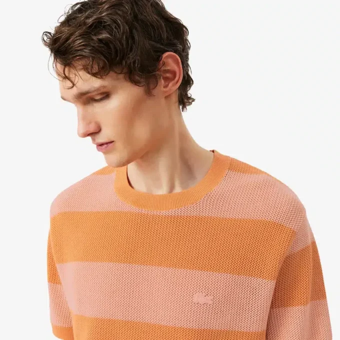 Kurzärmeliger Baumwollpullover