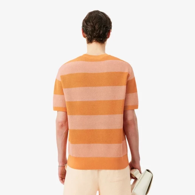 Kurzärmeliger Baumwollpullover