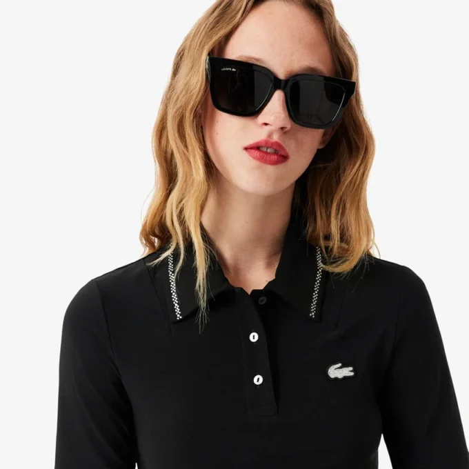 L.12.D Slim Fit Diamanta Pop Polo für Damen