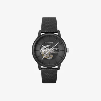 Lacoste.12.12 Automatikuhr aus Leder