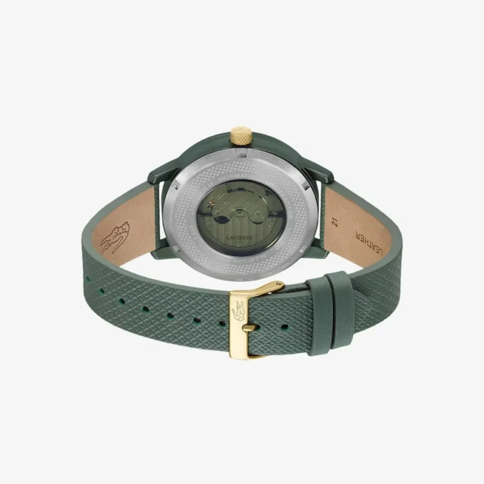 Lacoste.12.12 Automatikuhr aus Leder