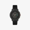 Lacoste.12.12 Chrono Uhr Schwarz & Nelkengold Silikon