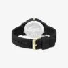 Lacoste.12.12 Uhr mit schwarzem Silikonarmband
