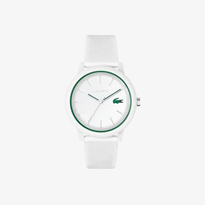 Lacoste.12.12 Uhr mit weißem Silikonarmband