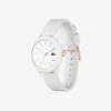 Lacoste.12.12 Uhr mit weißem Silikonarmband