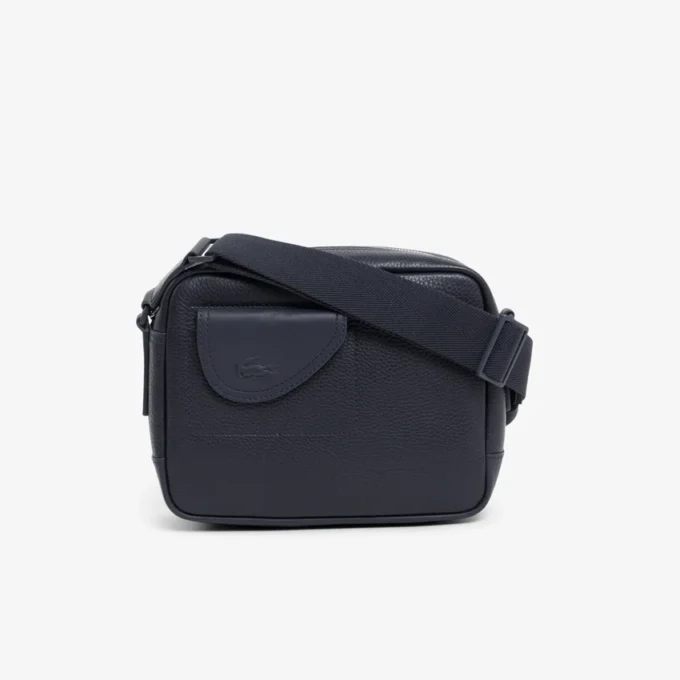 Lacoste Club Satchel aus genarbtem Leder