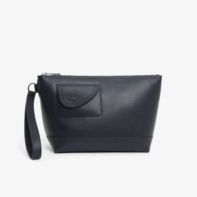 Lacoste Clutch aus genarbtem Leder
