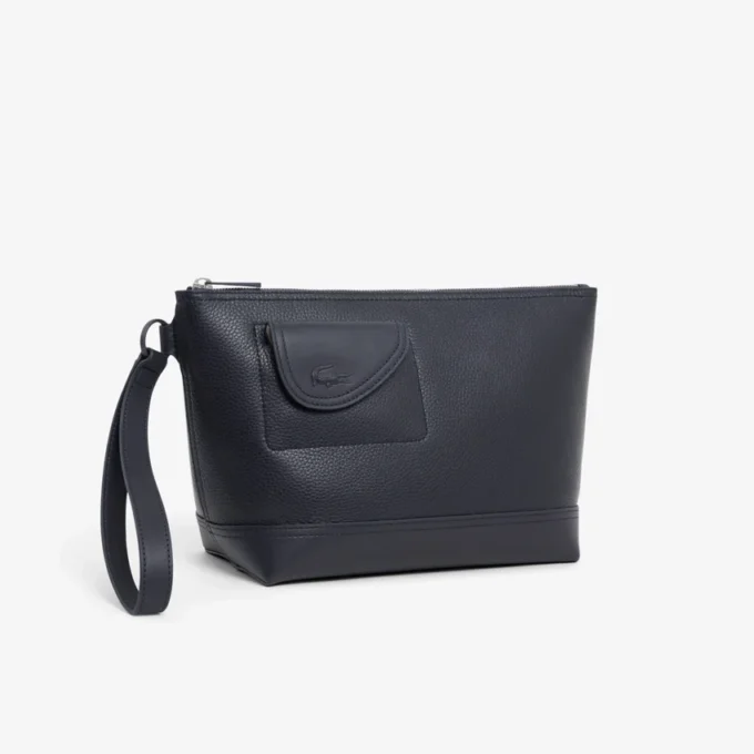 Lacoste Clutch aus genarbtem Leder