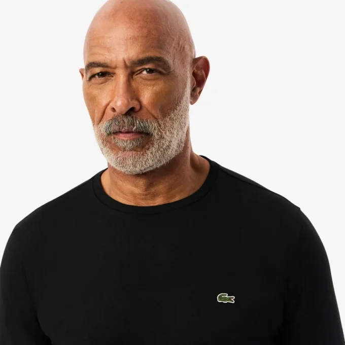 Langarm-T-Shirt aus Pima-Baumwolle für Herren