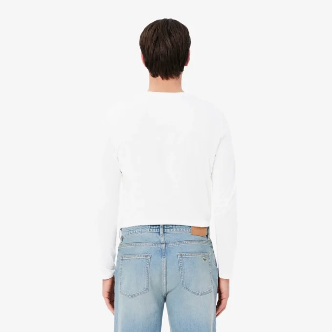 Langarm-T-Shirt aus Pima-Baumwolle für Herren