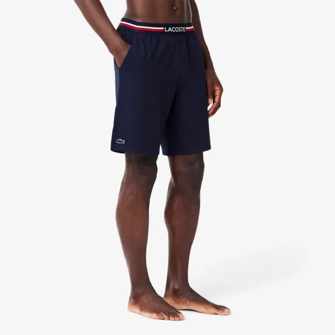 Lange Boxershorts für Herren mit gestreiftem Bund