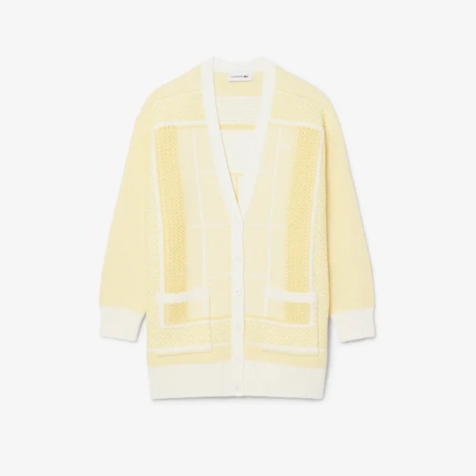Langer Cardigan „Tennis Court“