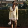 Langer Cardigan „Tennis Court“