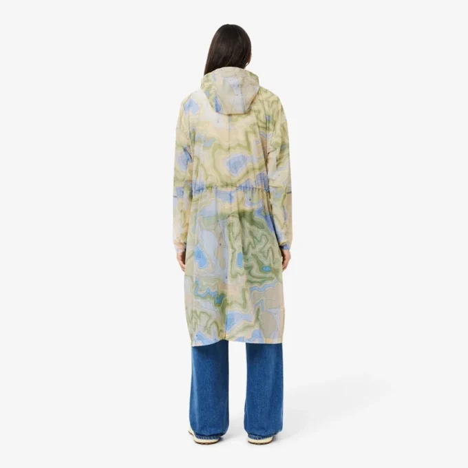 Langer, oversized, wasserabweisender Parka für Damen