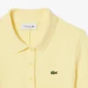 Langes Poloshirt aus gerippter Baumwolle für Damen