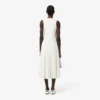 Langes, ärmelloses Plisseekleid