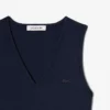 Langes, ärmelloses Plisseekleid