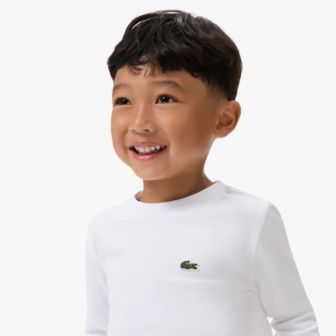 Langärmliges Baumwoll-T-Shirt für Kinder