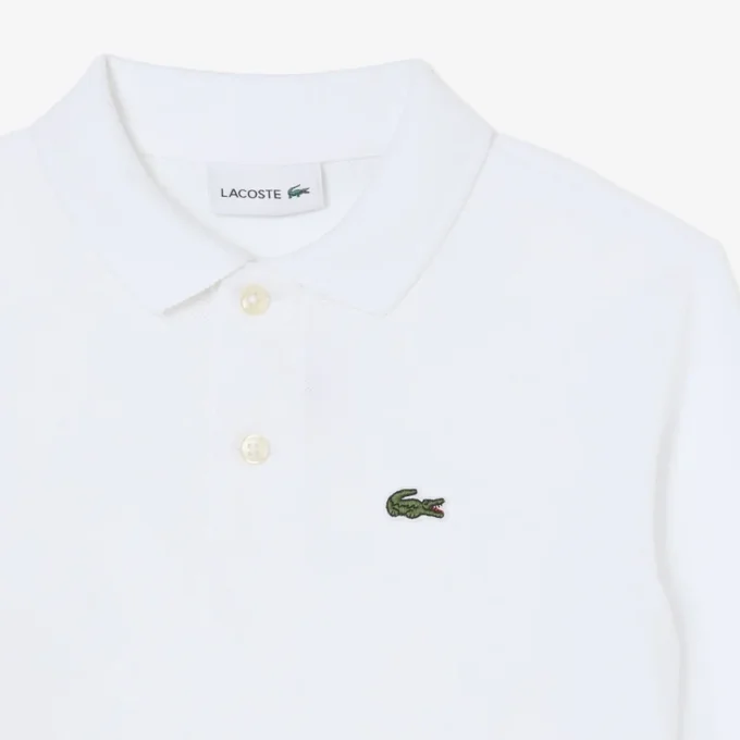 Langärmliges Piqué-Poloshirt für Jungen