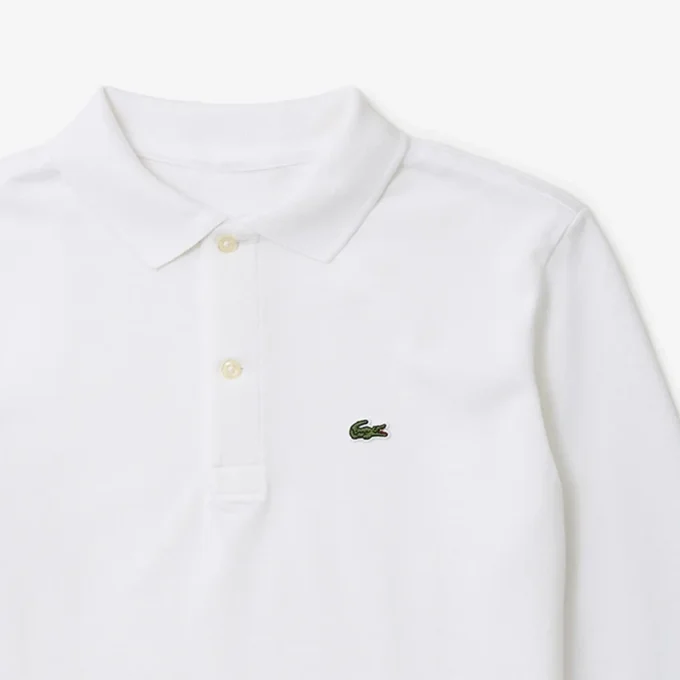 Langärmliges Piqué-Poloshirt für Jungen