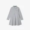 Langärmliges Stretch-Piqué-Poloshirt für Kinder
